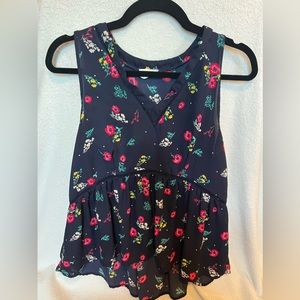 Sleeveless V-Neck Blouse